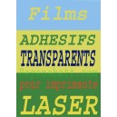 Film Transparent Autocollant Adhésif A4 Spécial Laser