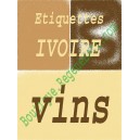 Feuilles Ivoire autocollantes, Adhésif Bouteille vin
