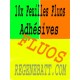 10 Feuilles Fluorescentes autocollantes, Adhésif Fluo